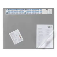 Lauamatt + kalender Durable  52x65mm hall