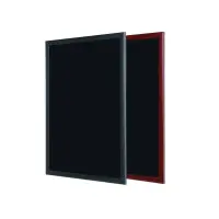Kriiditahvel BI-OFFICE 120x90, must puitraam, must