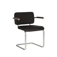 Klienditool Sylwia Arm V-16, kroom, kunstnahk, bordoo