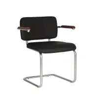 Klienditool Nowy Styl Sylwia Arm Lux RD01, must kunstnahk