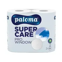 Rullpaberrätikud PALOMA SUPER CARE Pro window, 1kih., 2 rulli, pleegitamata