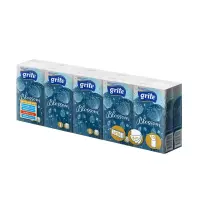 Salvrätikud Grite Blossom, 3-kih, valge, 10 tk/pk