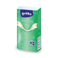 Kosmeetilised salvrtätikud GRITE PERLUM Mint, 3-kih, 10tk/pk, valge
