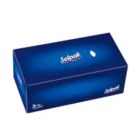 Kosmeetilised salvrätikud SELPAK Maxi, 3-kihiline, 100 lehte, valge (kogus 2 tükki)