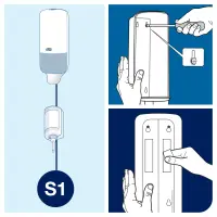 Vedelseebihoidja Tork  S1,  must – pilt 5