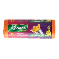 Prügikotid HD/LD 35L, 10mic, 20tk, oranž