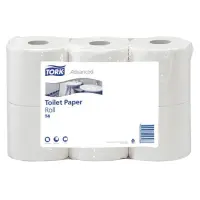 Tualettpaber Tork Low Weight T4 28mx10cm, 2-kihil, valge, 8 tk 110237 (kogus 2 pakki)