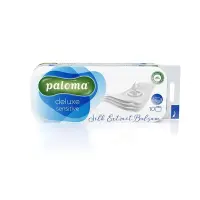 Tualettpaber Paloma Deluxe Care, 4-kihiline, valge, 10 tk