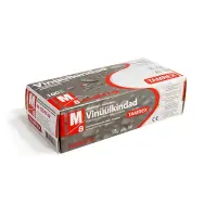 Vinüülkindad TAMREX GD47, puudriga,. suurus L, läbipaistev, 100tk