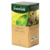 Tee GREENFIELD Green Melissa roheline tee 25x1,5g meliss, piparmünt