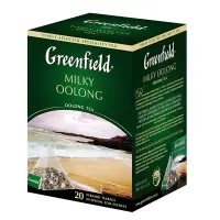 Tee GREENFIELD MILKY OOLONG, roheline tee, püramiid, 1.8gx 20tk