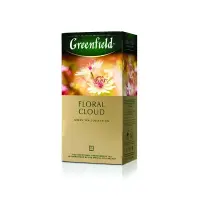 Roheline tee GREENFIELD Floral Cloud, 25 tk