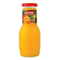 Apelsinimahl puuviljatükkidega Granini, 0,25L, klaaspudelis