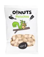 Pistaatsiapähklid O!NUTS, röstitud ja soolatud, 150g (kogus 2 tükki)