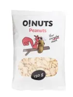 Maapähklid O!NUTS, poolikud, 150g (kogus 2 tükki)