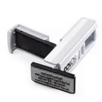 Tempel Colop Pocket Postist Plus 20, valge korpus, sinine padi – pilt 2