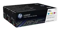 HP 131A 3-pack Cyan/Magenta/Yellow Original LaserJet Toner Cartridges