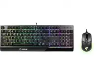 MSI VIGOR GK30 klaviatuur Hiir kaasa arvatud Mängimine USB QWERTY Ameerika inglise keel Must