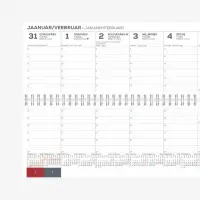 2912856268, Lauakalender PVC metallik roheline