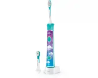 Philips | Sonic Electric toothbrush | HX6322/04 | Rechargeable | For kids | Number of brush heads included 2 | Number of teeth brushing modes 2 | Sonic technology | Aqua – pilt 8