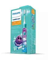 Philips | Sonic Electric toothbrush | HX6322/04 | Rechargeable | For kids | Number of brush heads included 2 | Number of teeth brushing modes 2 | Sonic technology | Aqua – pilt 10