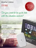 Camry | Weather station | CR 1166 | Black | Date display – pilt 9