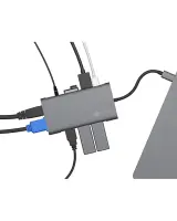 ICY BOX IB-DK4040-CPD Juhtmega ühendatud USB 3.2 Gen 1 (3.1 Gen 1) Type-C Söehall, Must – pilt 14
