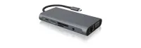 ICY BOX IB-DK4040-CPD Juhtmega ühendatud USB 3.2 Gen 1 (3.1 Gen 1) Type-C Söehall, Must – pilt 18