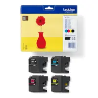 Brother LC121VALBP tindikassett 4 tk Originaal Must, Tsüaan, Magenta, Kollane – pilt 2