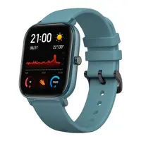 Amazfit GTS Smart watch, GPS (satellite), AMOLED, Touchscreen, Heart rate monitor, Activity monitoring 24/7, Waterproof, Bluetooth, Steel Blue