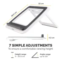 Fellowes 8210101 sülearvuti raam & alus Sülearvuti alus Hall, Valge 43,2 cm (17") – pilt 3