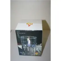 SALE OUT. TenderFlame, 1W Glass, Lilly 10 cm, Silver Tenderflame Table burner Lilly 1W Glass Silver, DEMO, NOT USED, SCRATCHED, PAINT DEFECT