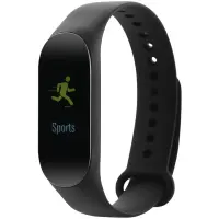 CANYON SB-02 Smart band, colorful 0.96 inch TFT, pedometer, heart rate monitor, 80mAh, multi-sport mode, compatibility with iOS and android, Black, host:40*15.5*10.5mm, strap: 233*12mm, 18g