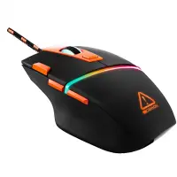 CANYON 3in1 Gaming set, Keyboard with rainbow LED(104 keys), Mouse with RGB(DPI 800/1600/3200/4200), Mouse Mat with size 350*250*3mm, Black, 1.3kg, RU layout