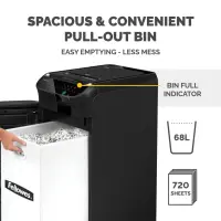 Fellowes AutoMax 350C paberihunt Risti lõiked 60 dB 23 cm Must – pilt 10