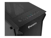 GENESIS Irid 505 ARGB Midi Tower Must, Läbipaistev – pilt 15