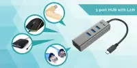 I-TEC USB-C Metal HUB 3 Port Giga Lan – pilt 5
