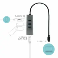 I-TEC USB-C Metal HUB 3 Port Giga Lan – pilt 7