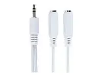 GEMBIRD CCA-415W Gembird MINIJACK M -> 2 – pilt 2