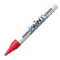 Marker Zebra Paint 2mm, punane ümar ots