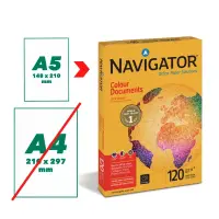 Koopiapaber NAVIGATOR COLOUR DOCUMENTS A5, 120g/m2, 250 lehte – pilt 4