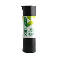 Prügikotid SORTEX 240L, 50 mic, must, 5 tk ,  LDPE, 90 x 120 cm