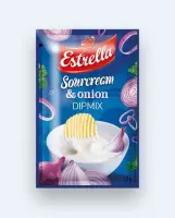 Dipikastmepulber ESTRELLA hapukoore- ja sibulamaitseline,13g (kogus 2 tükki)