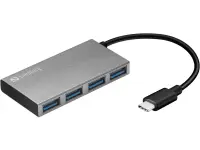 Sandberg 136-20 jaotur USB 3.2 Gen 1 (3.1 Gen 1) Type-C Valge