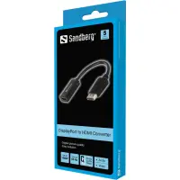 Sandberg 508-28 videokaabliadapter DisplayPort HDMI Must – pilt 2