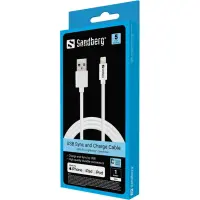 Sandberg 440-75 valguskaabel 1 m Valge – pilt 2