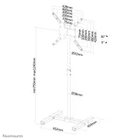 Neomounts NS-FS100BLACK infoekraani kinnitus 139,7 cm (55") Must – pilt 23
