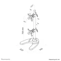 NEOMOUNTS FPMA-D700DDV Desk Mount 10-27i – pilt 6