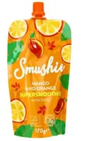 Smuuti SMUSHIE Mango-apelsinismuuti datlitega, 170g (kogus 2 tükki)