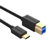 Orico Type-C to USB-B Data Cable U3-FBC02-10-BK-BP 1 m, USB Type A Male, B-Square Male